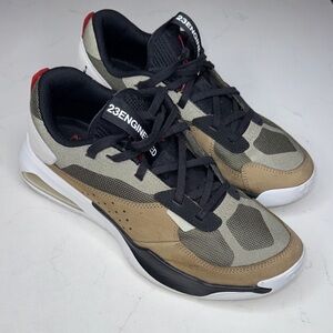 Jordan Athletic Shoes in Black, White, and Tan